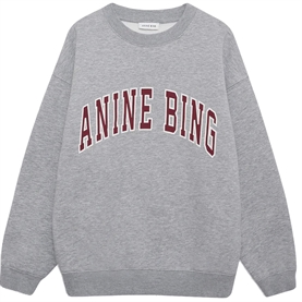 Anine Bing Spencer Sweatshirt, Medium Heather Grey